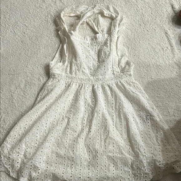 Shein Dresses | Shein Elegant White Dress | Color: White | Size: 2 | Mmehmeti18's Closet